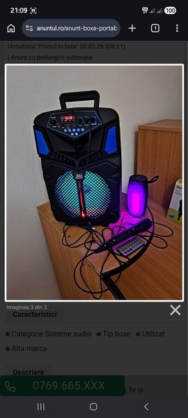 Boxa portabila bluetooth